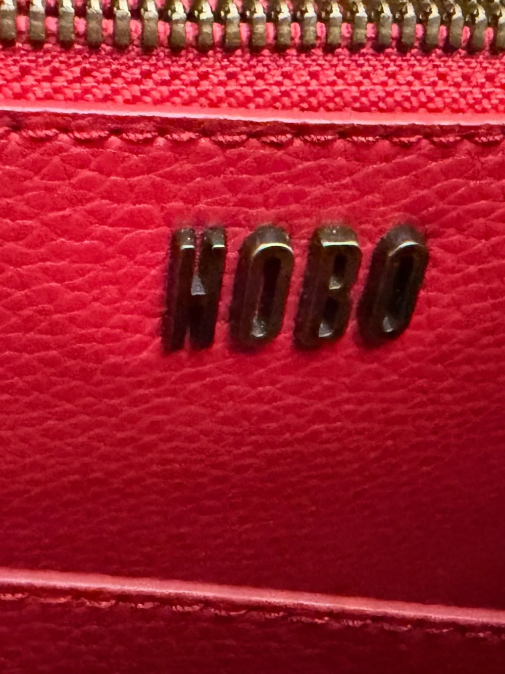 HOBO Red Pebbled Leather Vida Tote